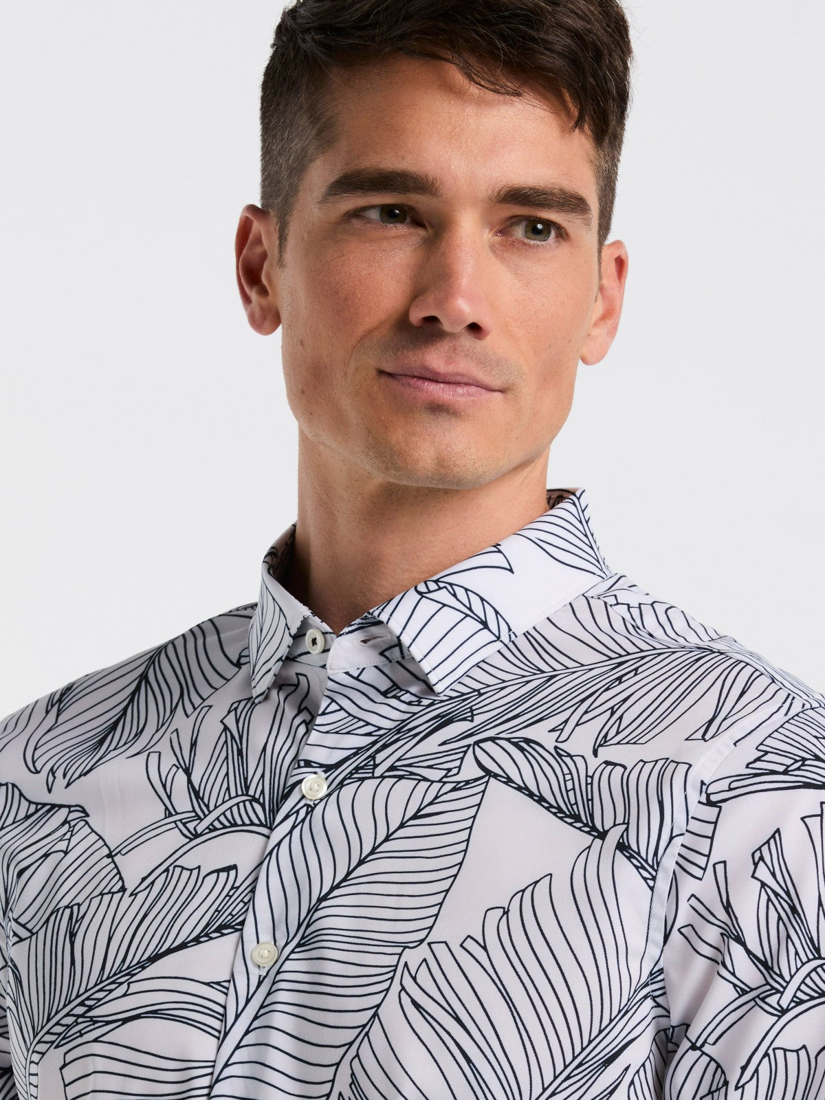 Perry Ellis Clothing Slim Fit Botanical Print Shirt
