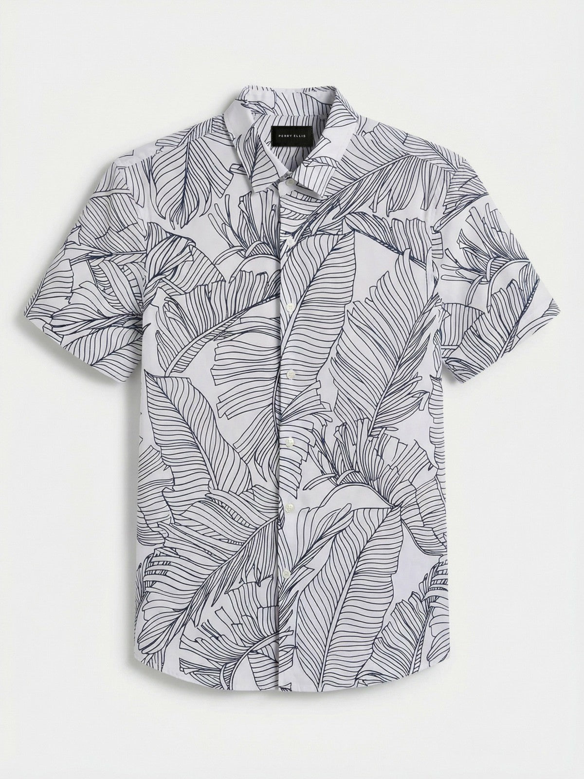 Perry Ellis Clothing Slim Fit Botanical Print Shirt