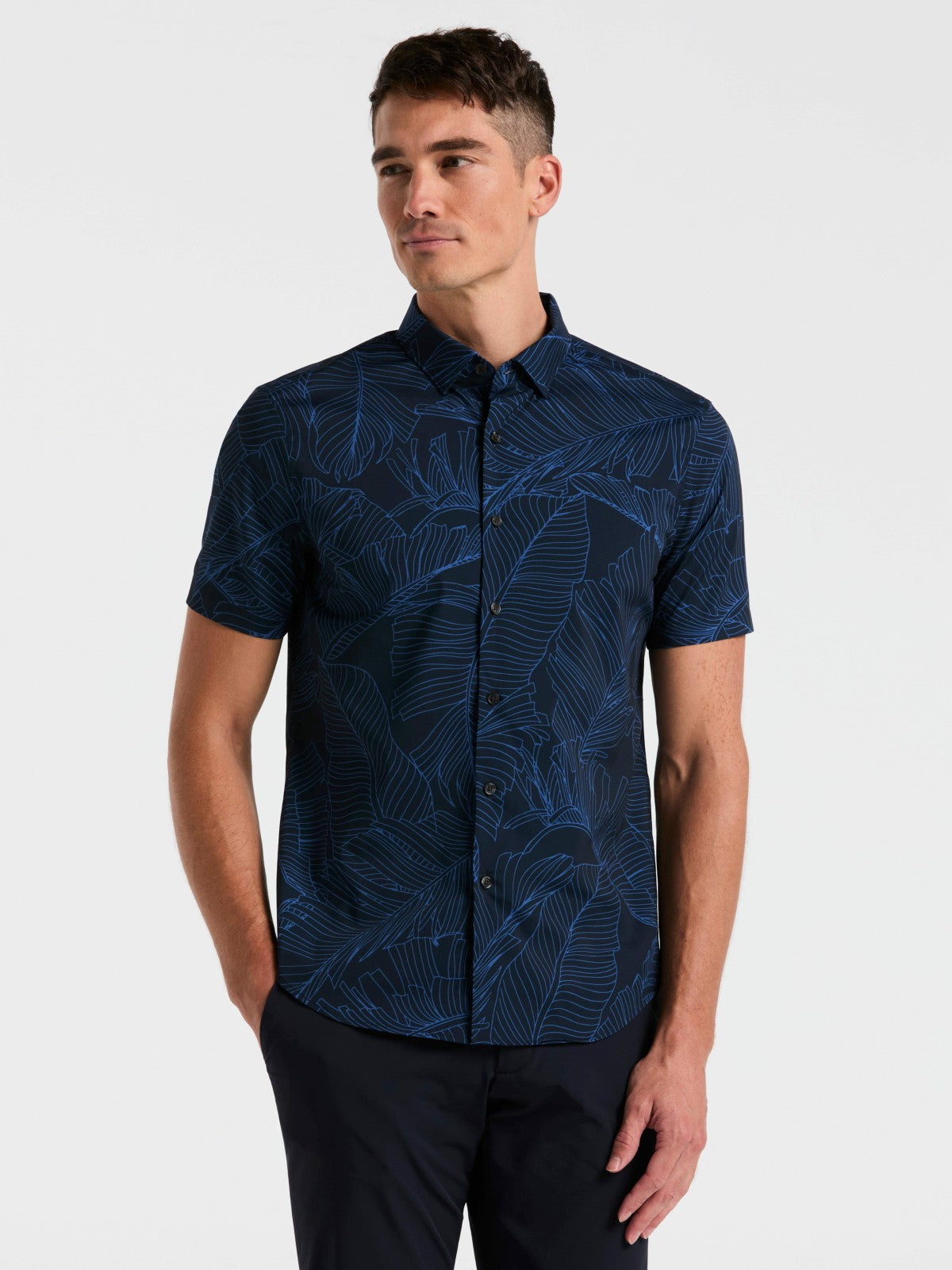Perry Ellis Clothing Slim Fit Botanical Print Shirt