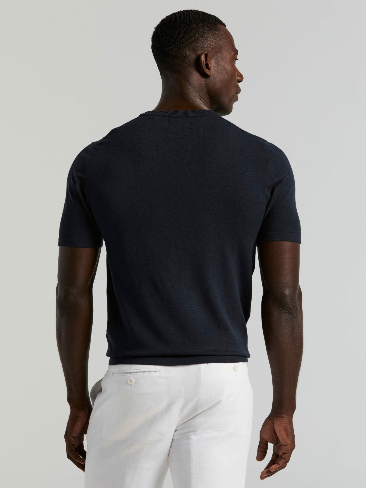 Perry Ellis Clothing Geometric Textured Sweater Tee