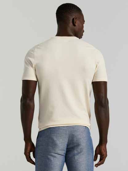Perry Ellis Clothing Geometric Textured Sweater Tee