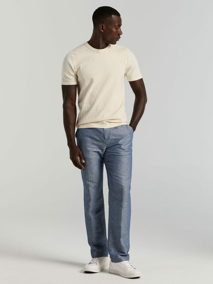 Perry Ellis Clothing Geometric Textured Sweater Tee