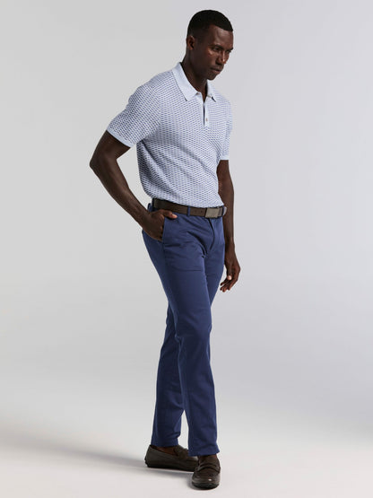 Perry Ellis Clothing Cotton Modal Geo Polo Sweater