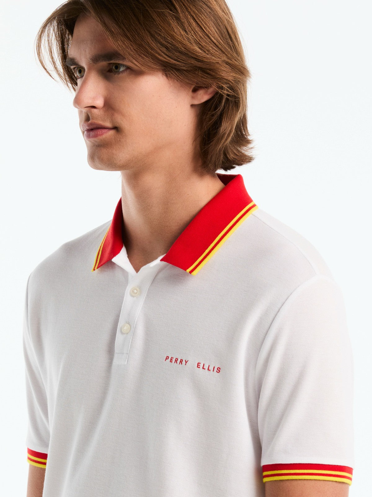 Perry Ellis Clothing Men's Spain Cotton Pique Polo Shirt