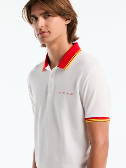 Perry Ellis Clothing Men's Spain Cotton Pique Polo Shirt