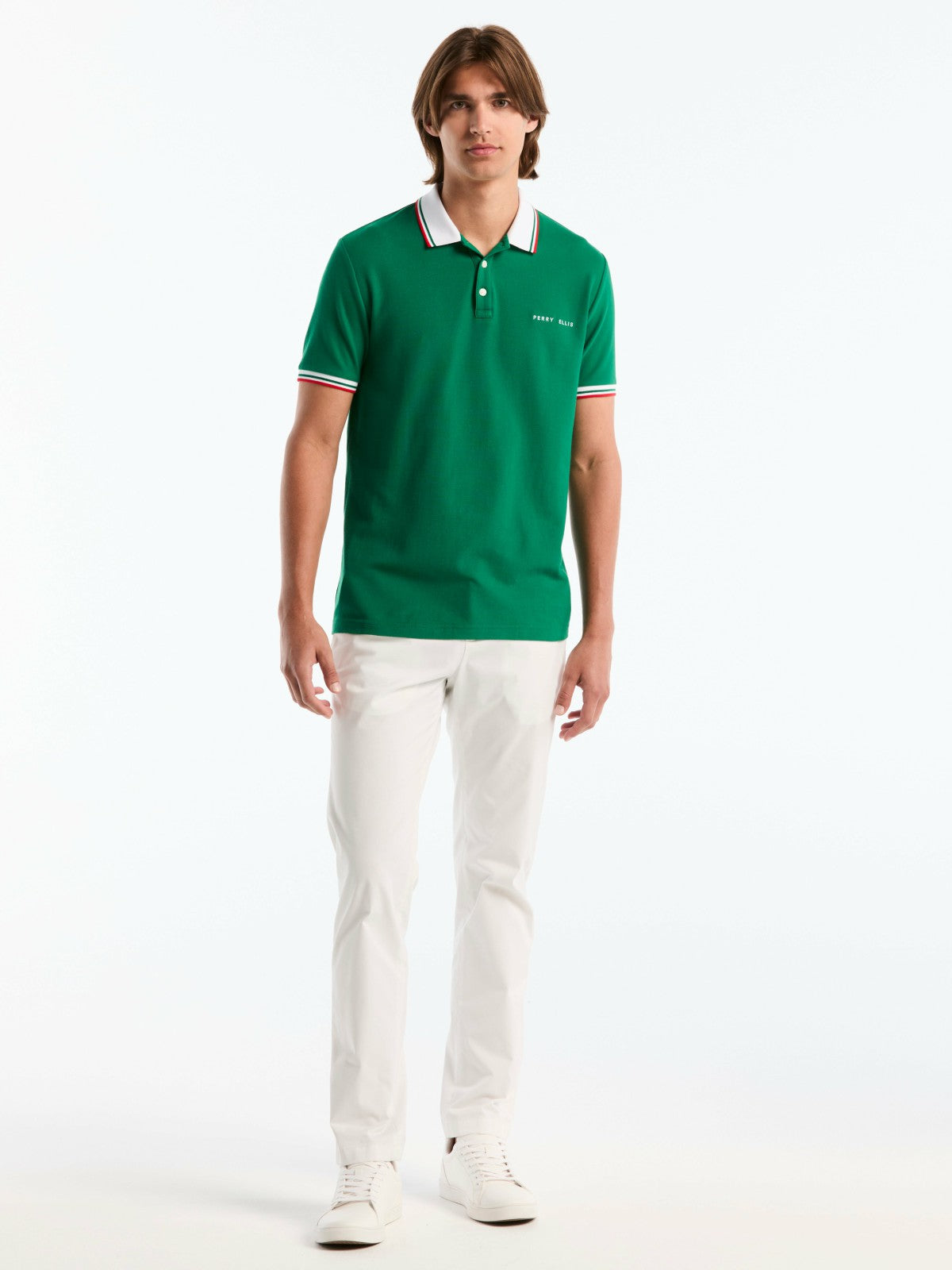 Perry Ellis Clothing Men's Mexico Cotton Pique Polo Shirt