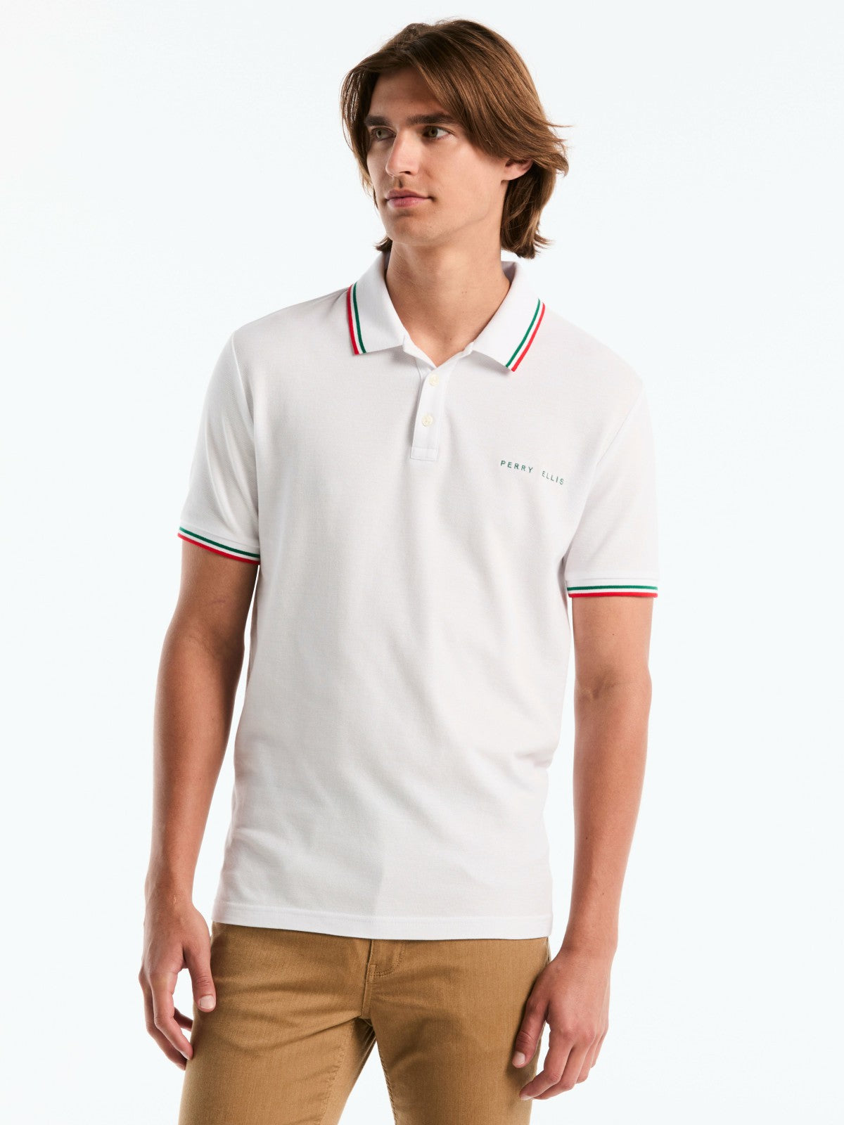 Perry Ellis Clothing Men's Mexico Cotton Pique Polo Shirt