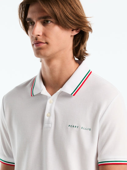 Perry Ellis Clothing Men's Mexico Cotton Pique Polo Shirt