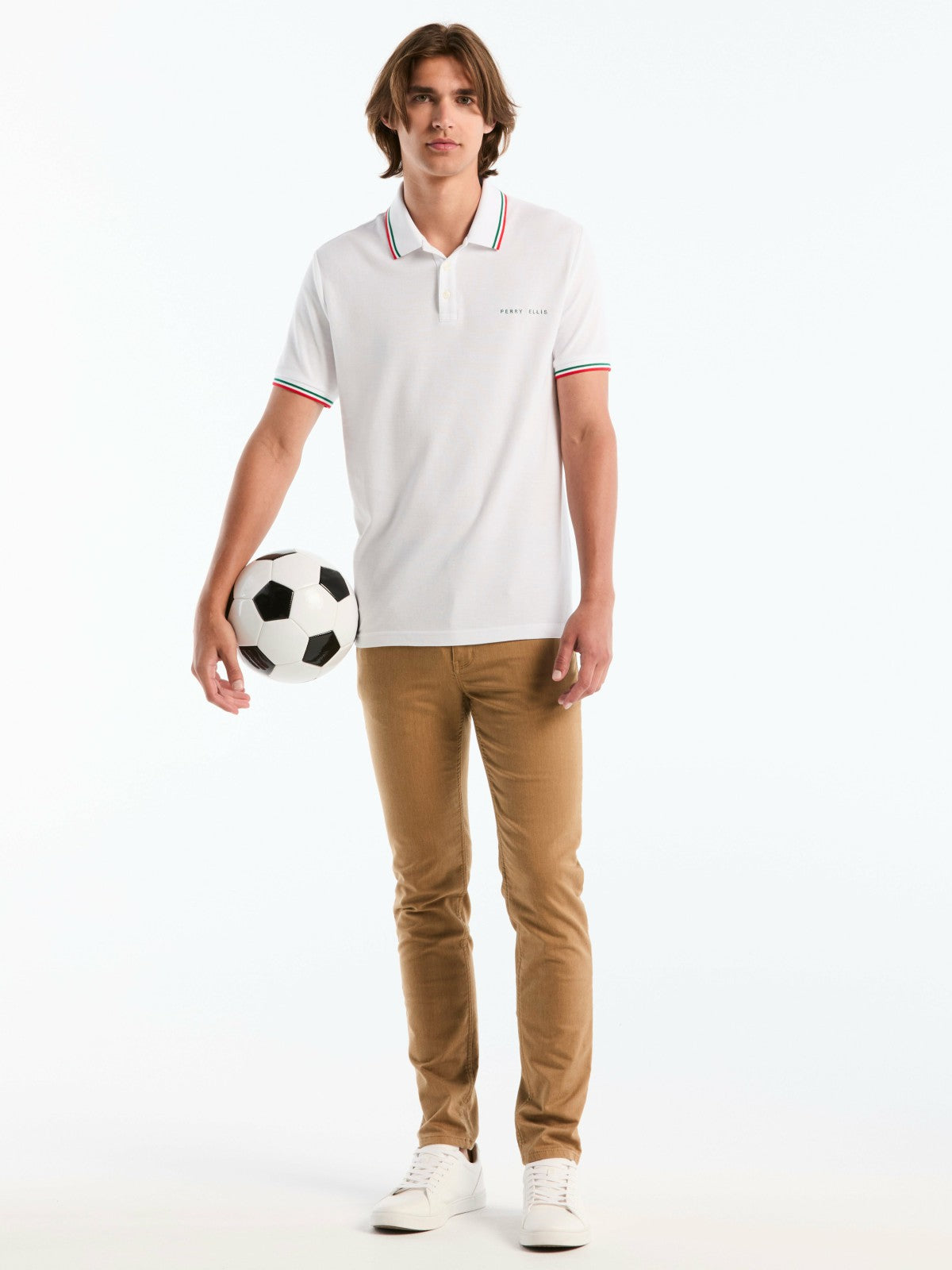 Perry Ellis Clothing Men's Mexico Cotton Pique Polo Shirt