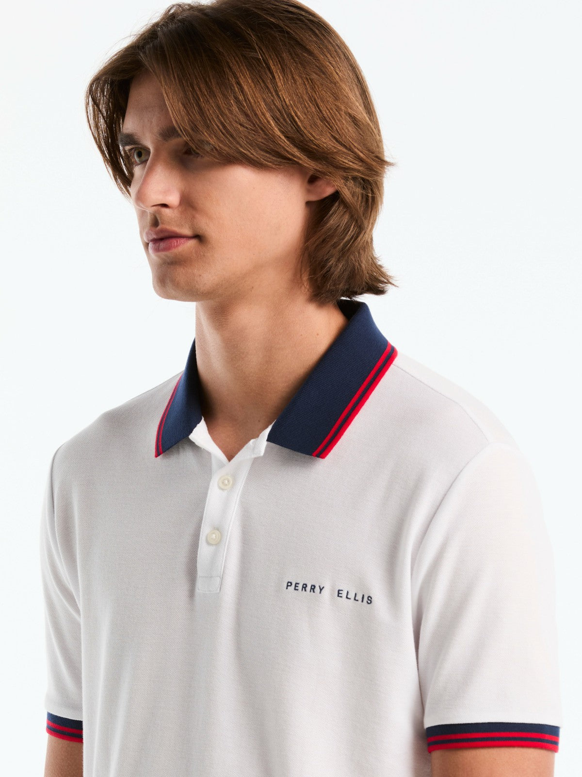 Perry Ellis Clothing Men's USA Cotton Pique Polo Shirt