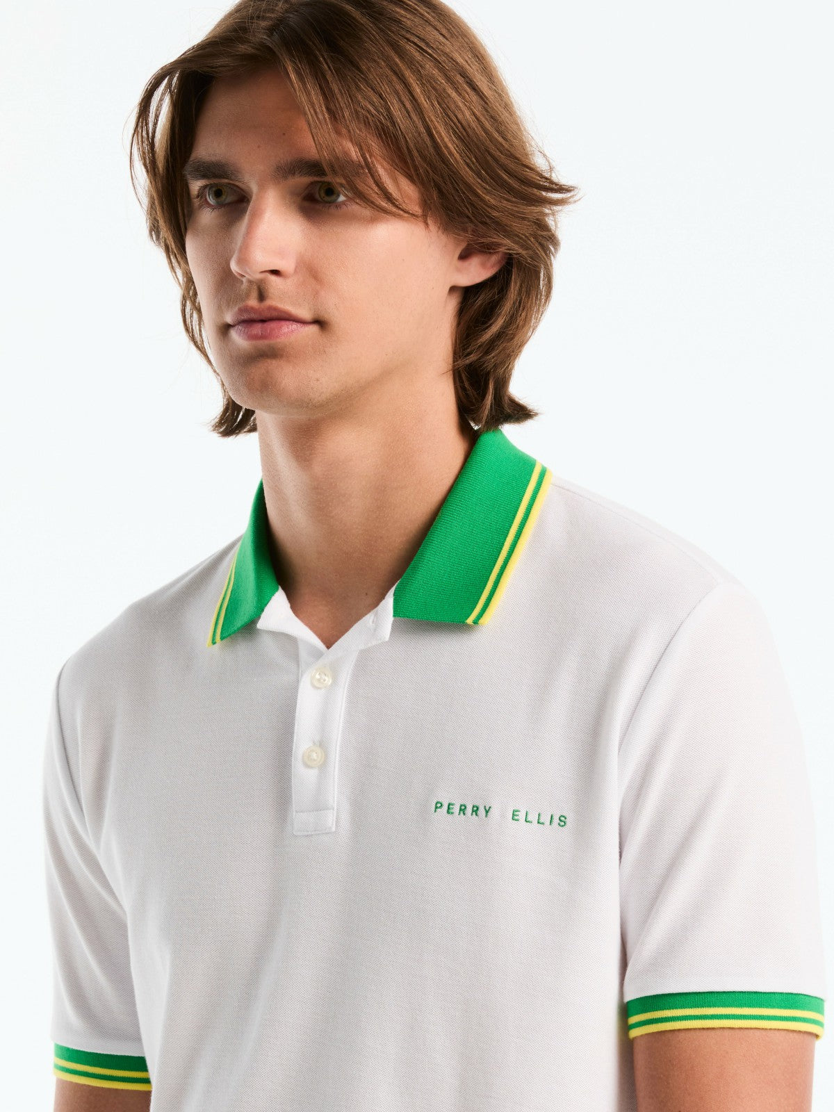 Perry Ellis Clothing Men's Brazil Pique Cotton Polo Shirt