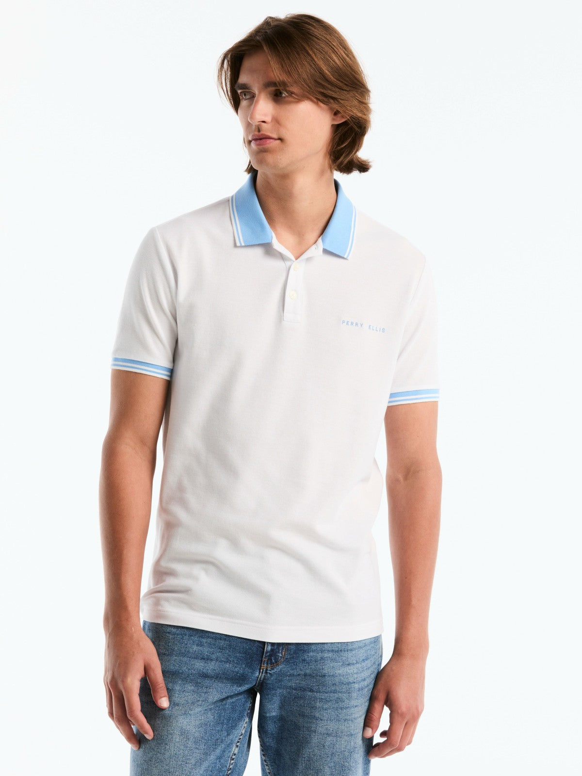 Perry Ellis Clothing Men's Argentina Cotton Pique Polo Shirt