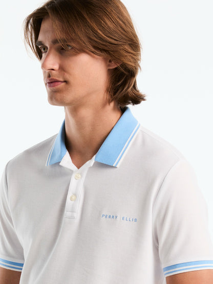 Perry Ellis Clothing Men's Argentina Cotton Pique Polo Shirt