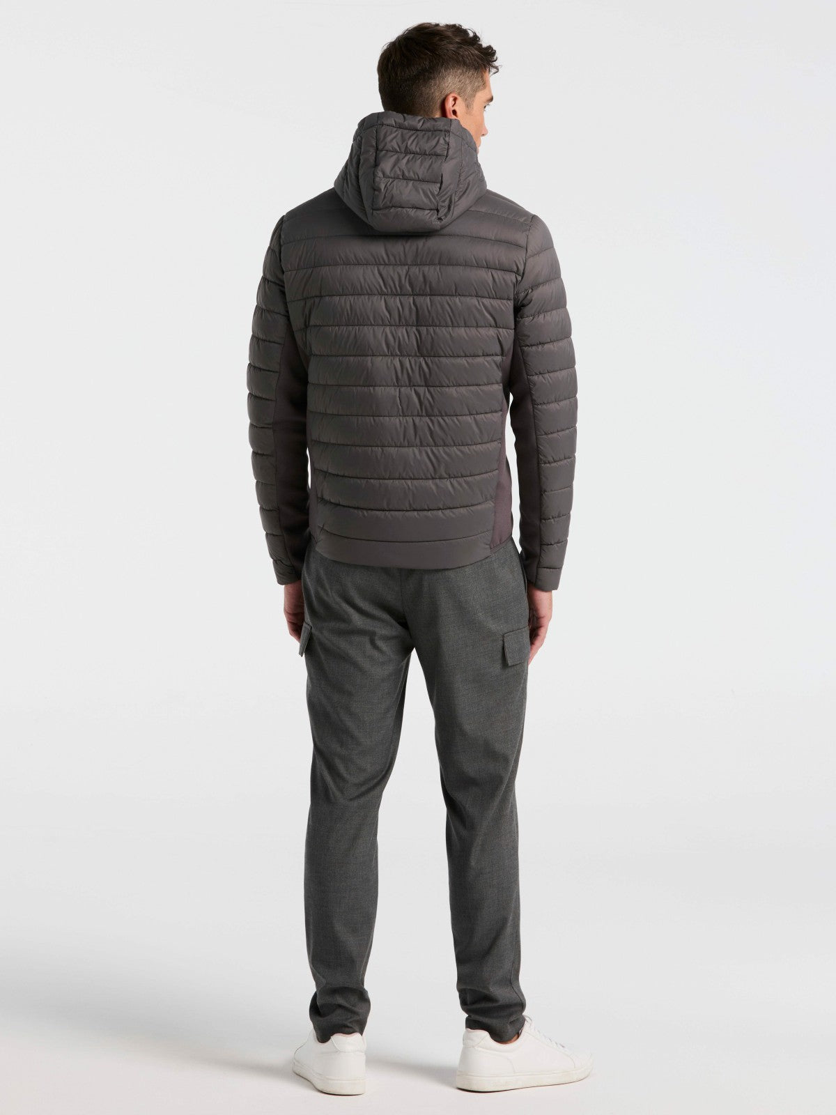 Perry Ellis Clothing Hybrid Lightweight Puffer Jacket