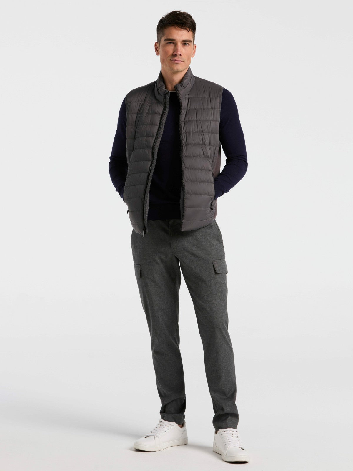 Perry Ellis Clothing Hybrid Lightweight Puffer Vest