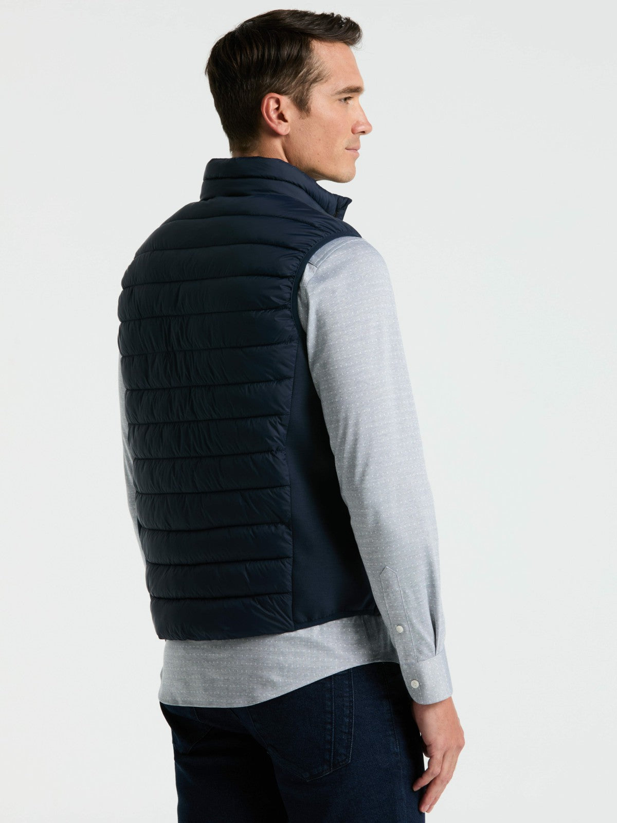 Perry Ellis Clothing Hybrid Lightweight Puffer Vest