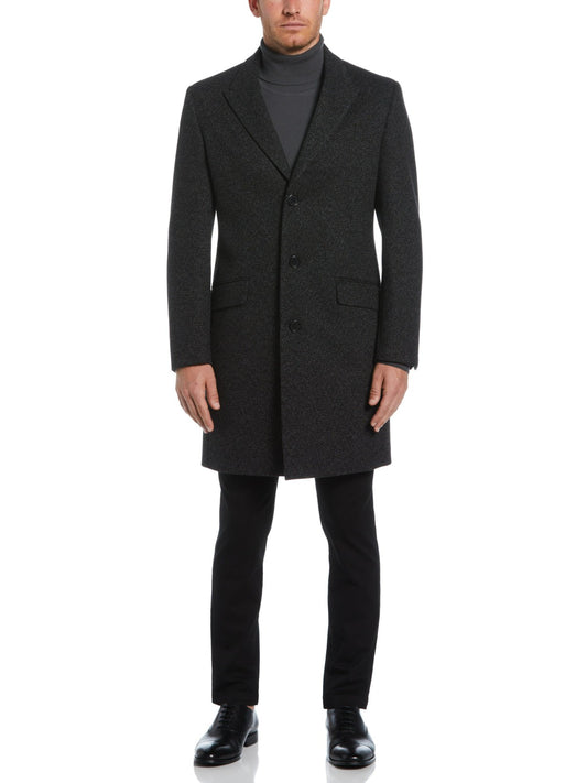 Perry Ellis Clothing Single Breasted 3 Button Overcoat