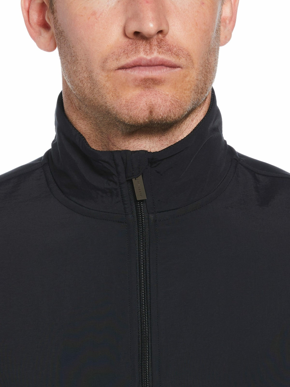 Perry Ellis Clothing Solid Stretch Full-Zip Fleece Jacket