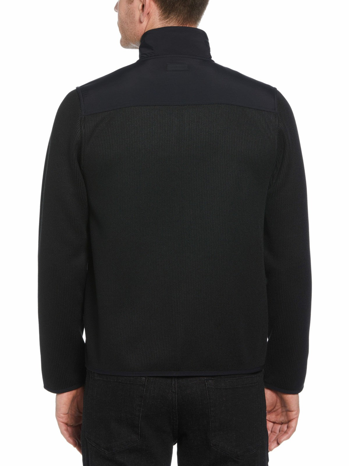 Perry Ellis Clothing Solid Stretch Full-Zip Fleece Jacket