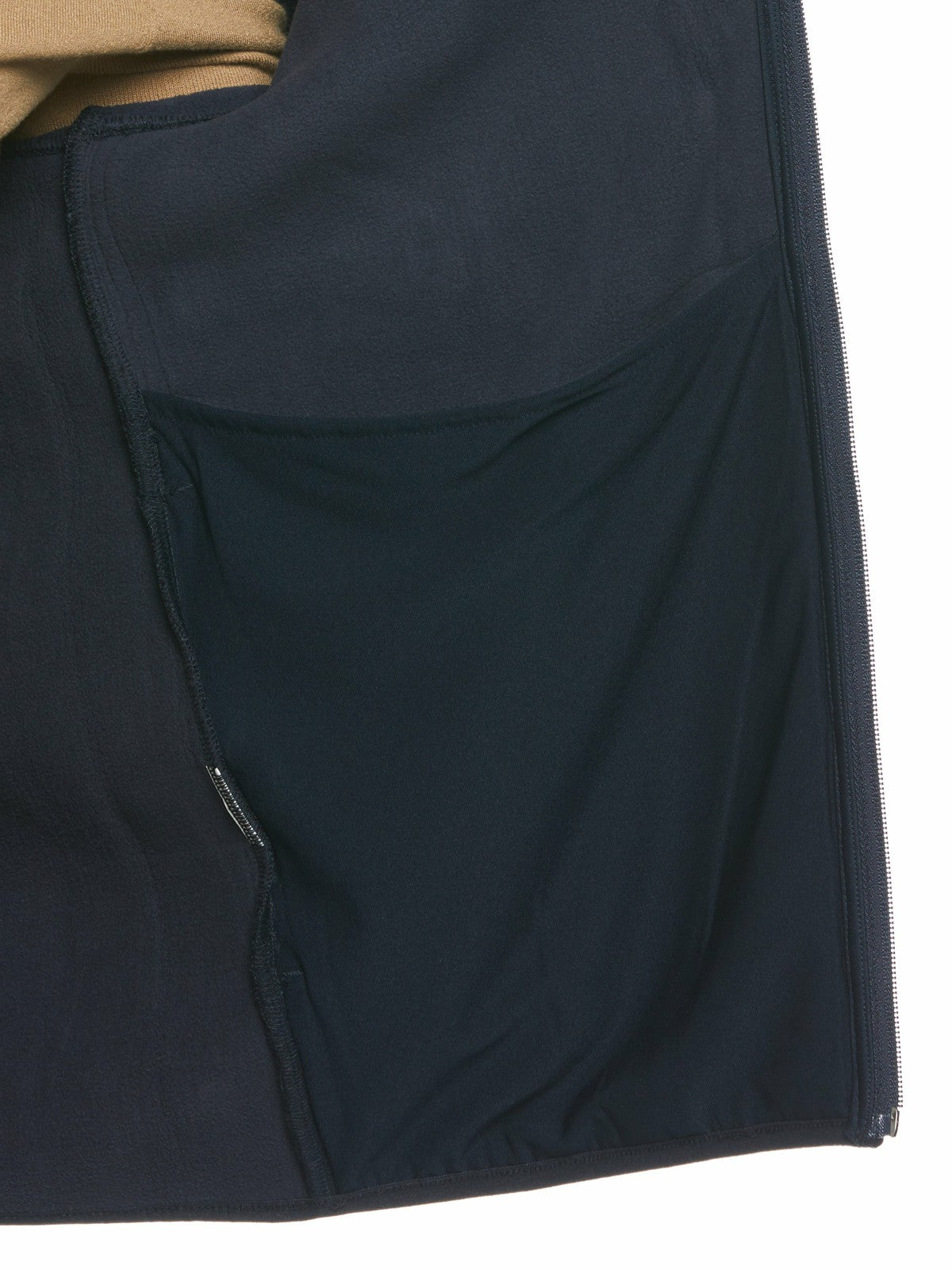 Perry Ellis Clothing Heathered Full Zip Mock Neck Fleece Jacket