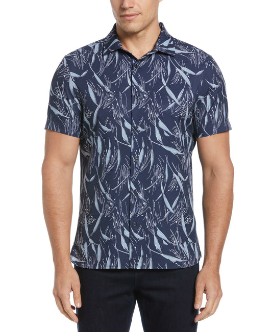 Perry Ellis Shoes Total Stretch Slim Fit Wheat Print Shirt