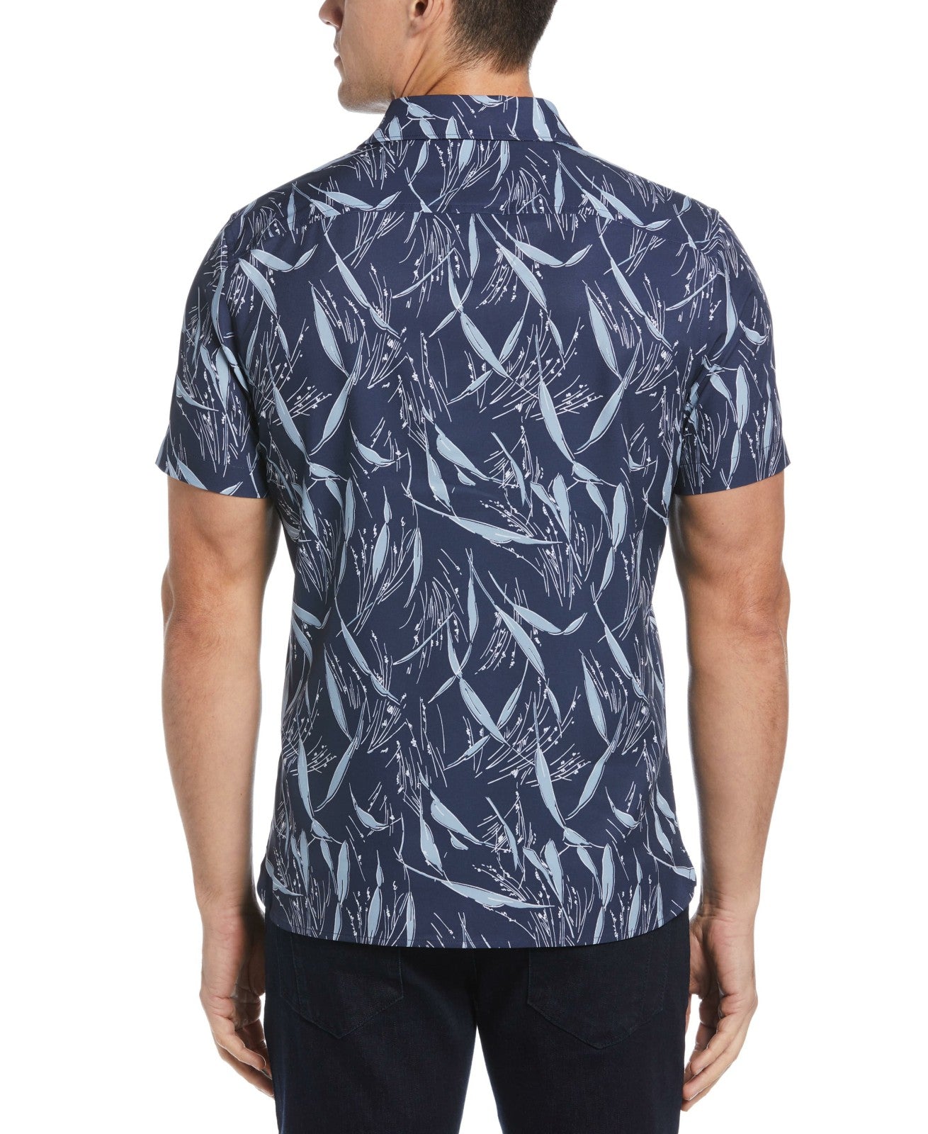 Perry Ellis Shoes Total Stretch Slim Fit Wheat Print Shirt