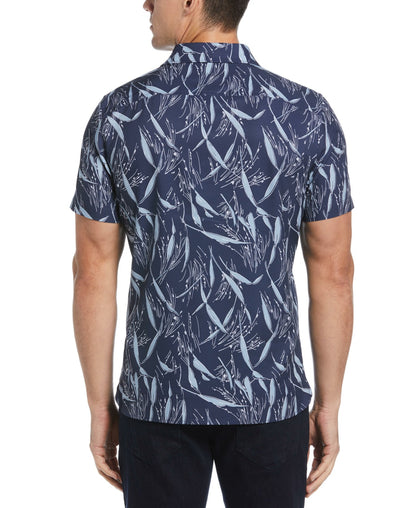 Perry Ellis Shoes Total Stretch Slim Fit Wheat Print Shirt