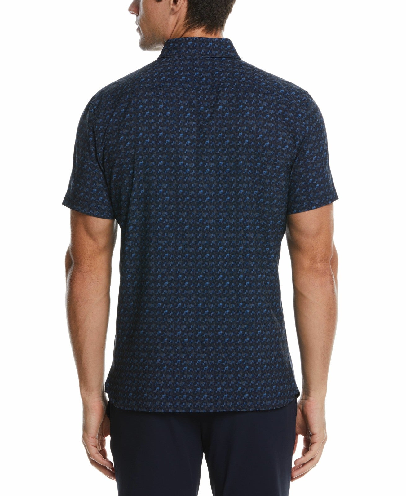 Perry Ellis Shoes Total Stretch Geo Print Shirt