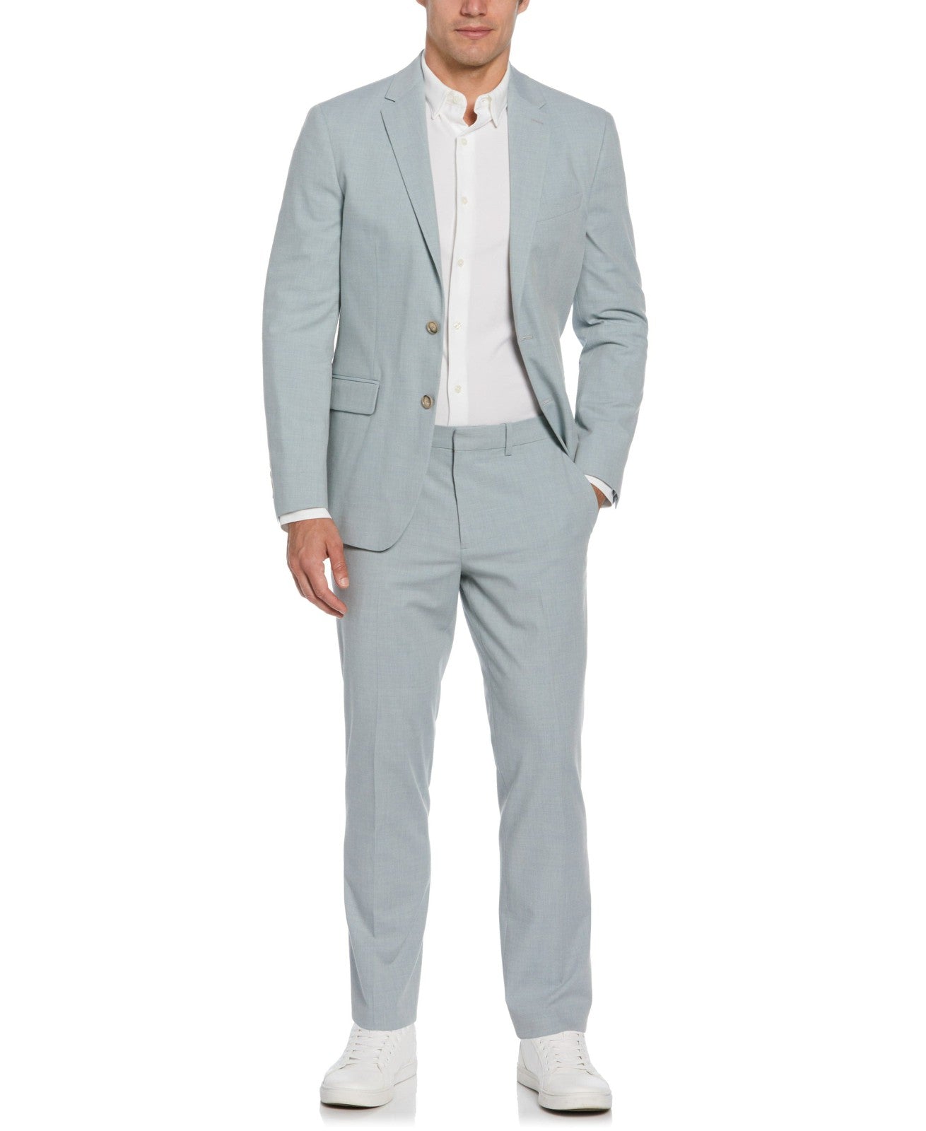 Perry Ellis Shoes Men's Long Sleeve Slim Fit Stretch Tech Suit Jacket