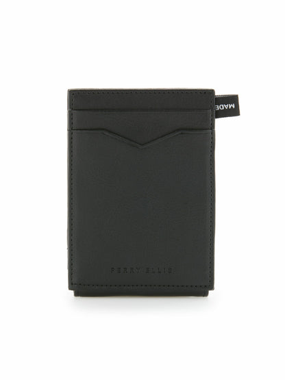 Perry Ellis Shoes|Accessories Leather Magnetic Card Case Wallet