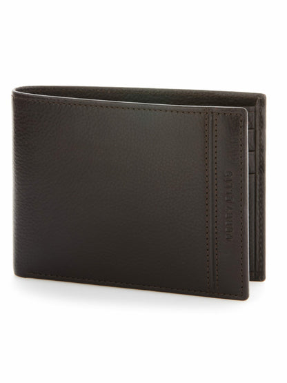 Perry Ellis Shoes Brown Genuine Leather Glazed Wallet