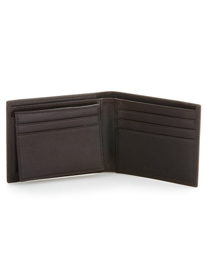 Perry Ellis Shoes Brown Genuine Leather Glazed Wallet