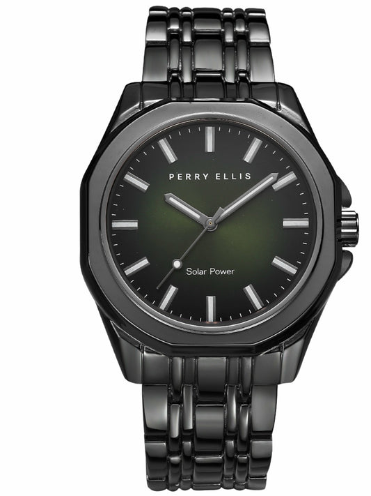 Perry Ellis Accessories Perry Ellis 42mm Solar Powered Bracelet Watch