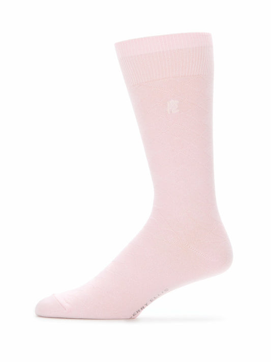 Perry Ellis Accessories Diamond Stitch Logo Socks