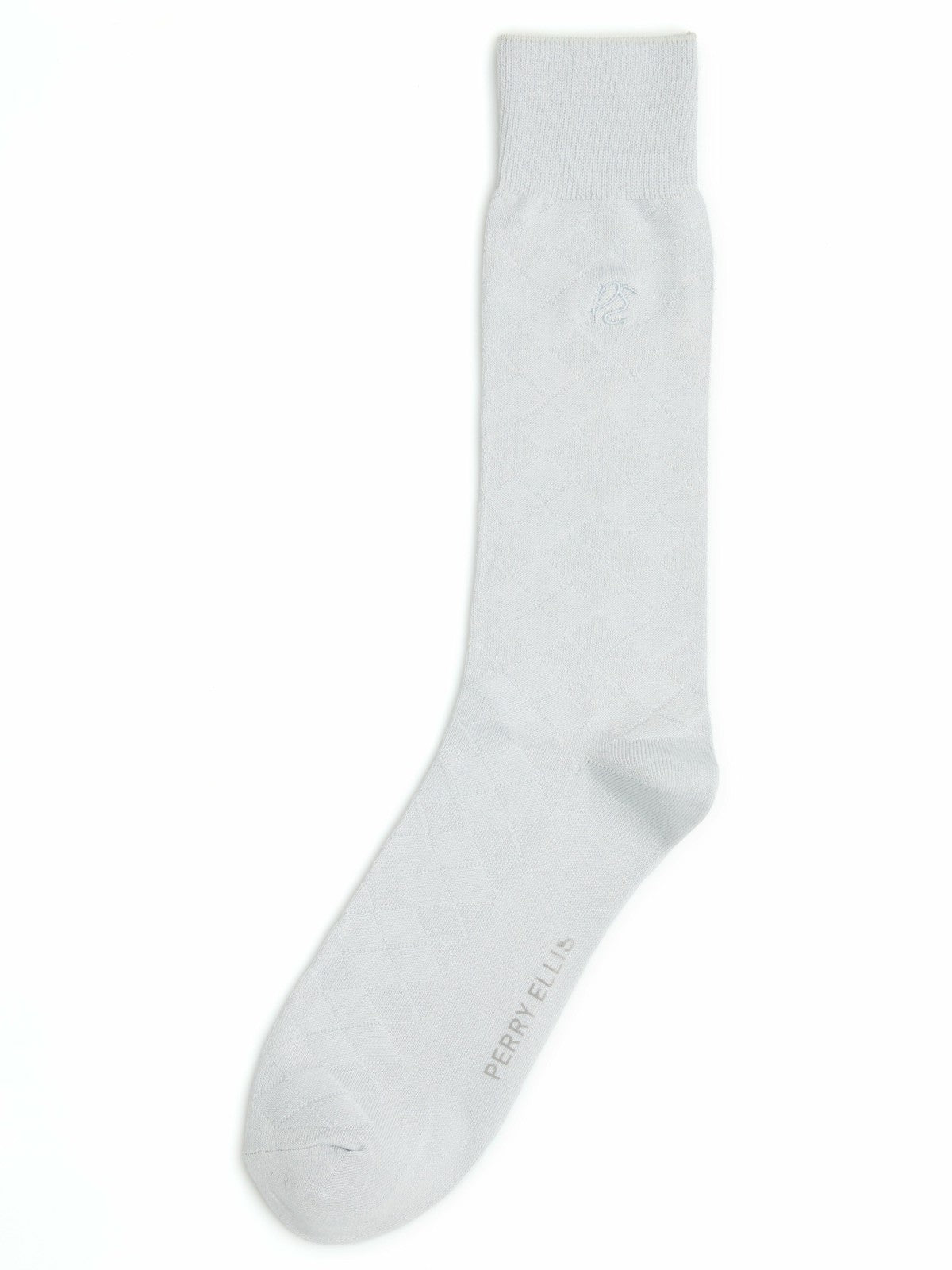 Perry Ellis Accessories Diamond Stitch Logo Socks