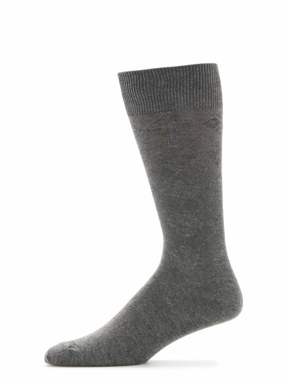 Perry Ellis Accessories Diamond Stitch Logo Socks
