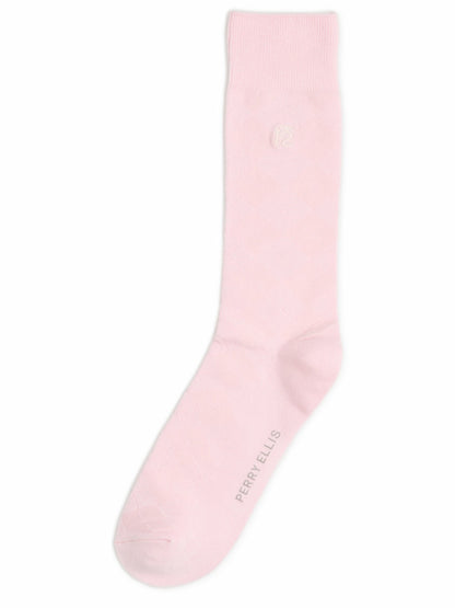 Perry Ellis Accessories Diamond Stitch Logo Socks