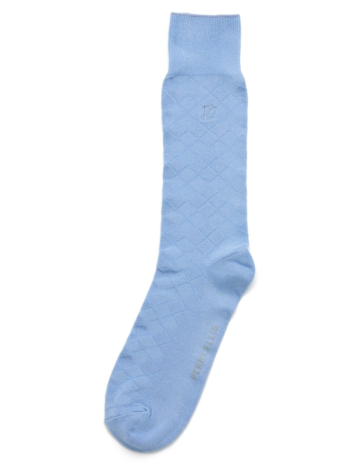 Perry Ellis Accessories Diamond Stitch Logo Socks