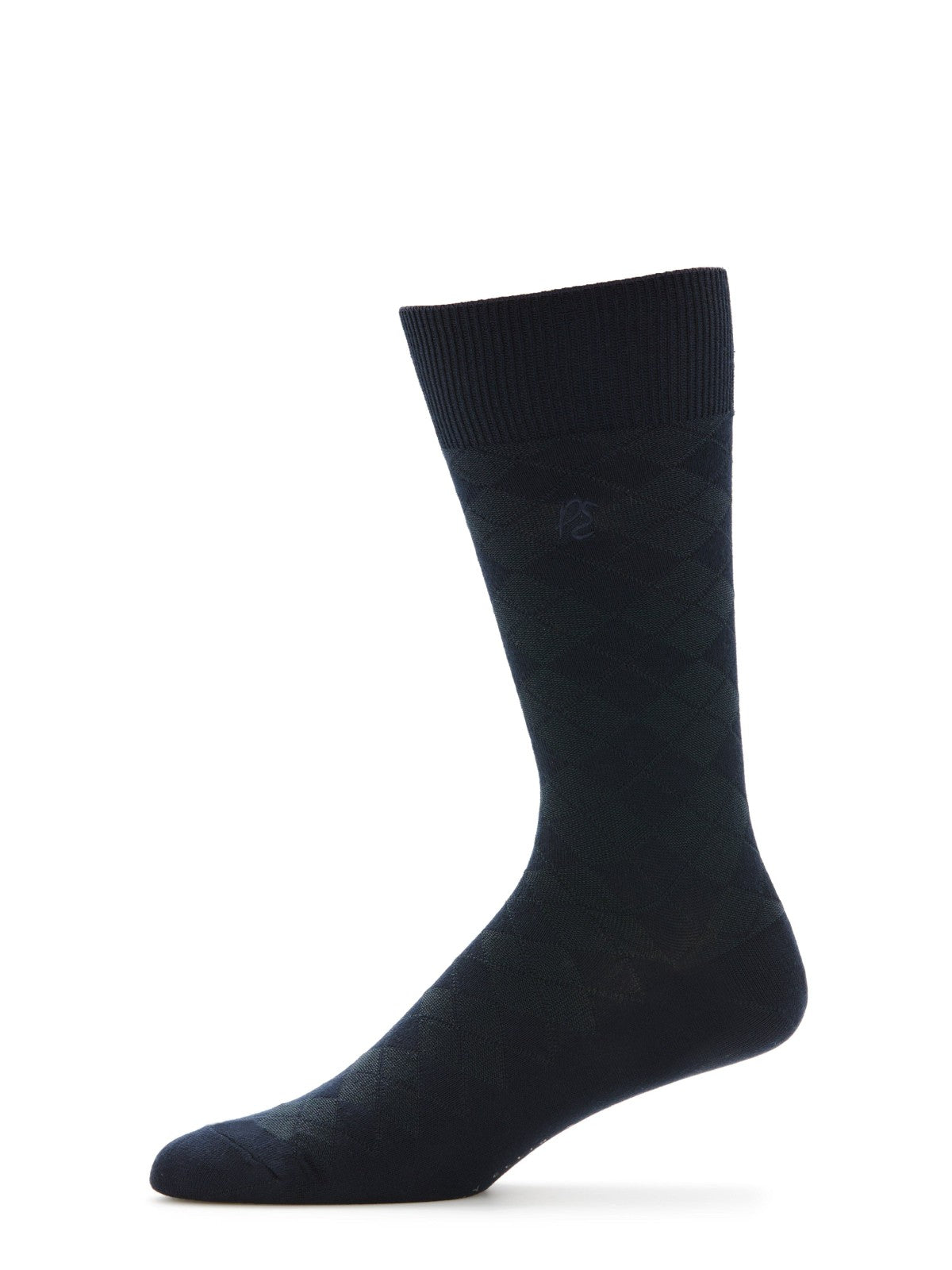 Perry Ellis Accessories Diamond Stitch Logo Socks