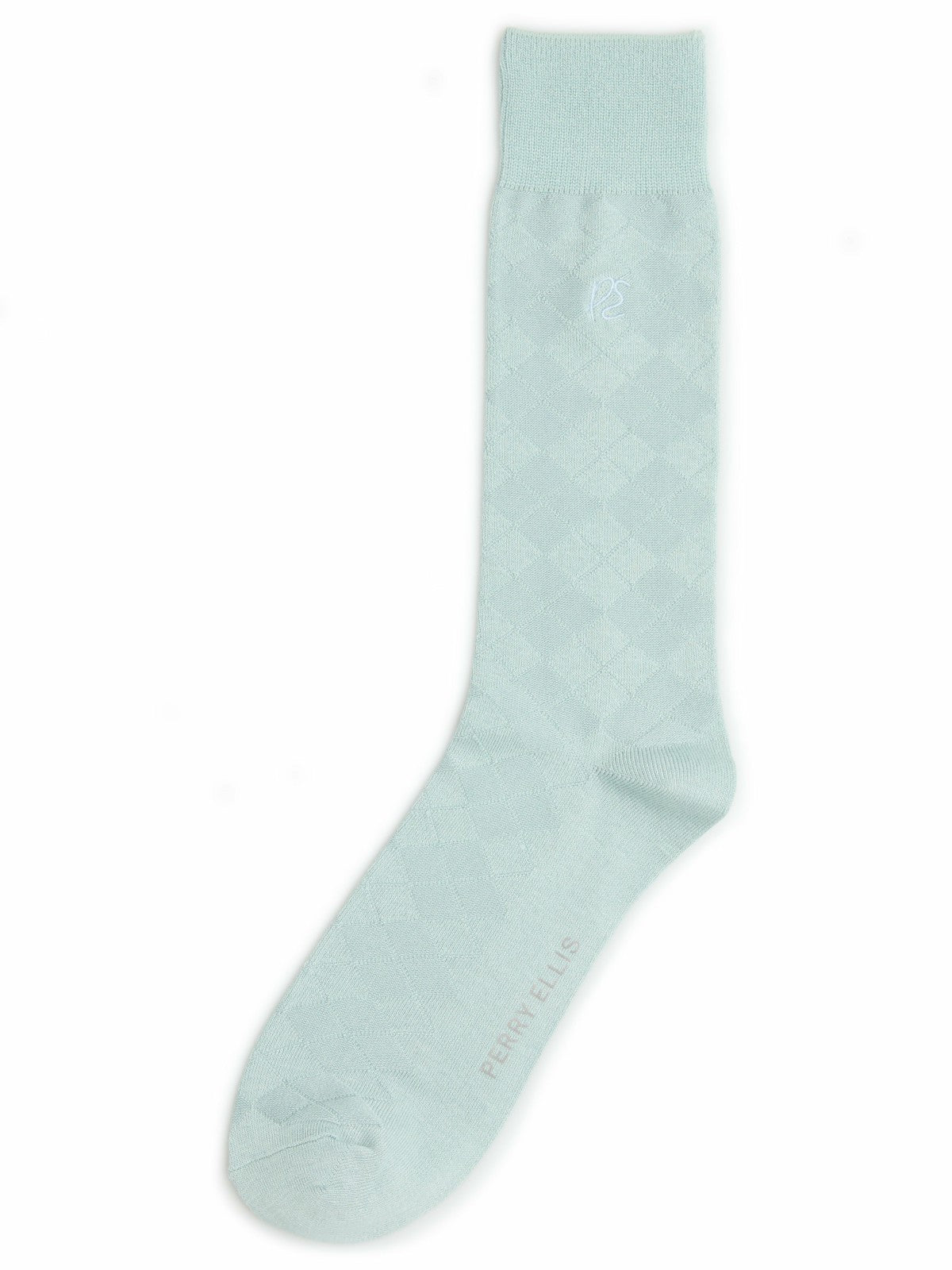 Perry Ellis Accessories Diamond Stitch Logo Socks