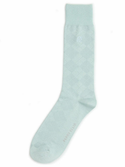 Perry Ellis Accessories Diamond Stitch Logo Socks