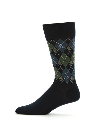 Perry Ellis Accessories Diamond Print Bamboo Socks