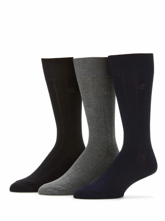 Perry Ellis Accessories 3 Pack Luxe Bamboo Socks