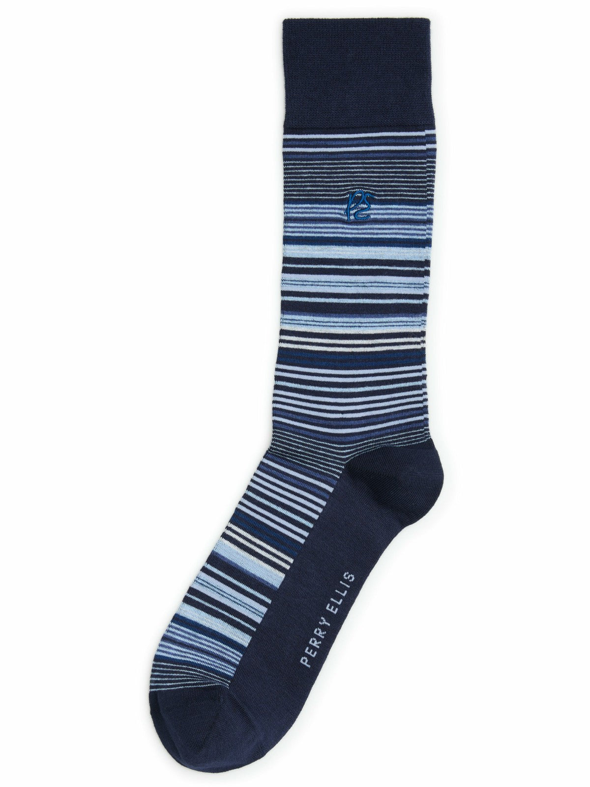 Perry Ellis Accessories Bamboo Viscose Variegated Stripe Socks