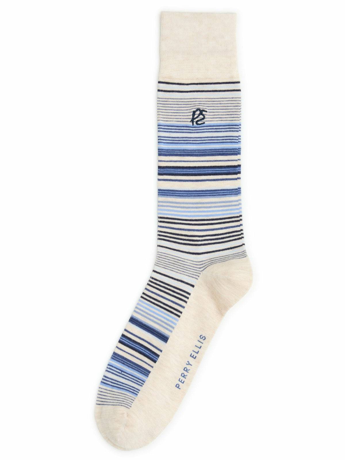 Perry Ellis Accessories Bamboo Viscose Variegated Stripe Socks